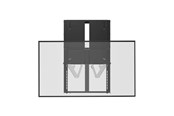 Muurbevestigingen, AV-bevestigingen & AV-meubels - Deltaco OFFICE Manual Height-Adjustable Display Wall Mount - Max 65 kg - recommended for 74" - ARM-0800