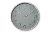 Decoratie - Hama Corsica Wall Clock 30 cm Silver - 00185874
