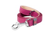 Honden - Waudog Natural Leather Dog Leash Pink 25mm Wide 122cm Long - 08157
