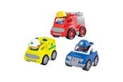 Speelgoed voor baby's - PLAY - Emergency Vehicles with Figures Playset 6pcs - 9449