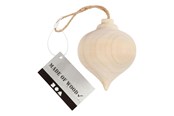 Schrijf- en tekenartikelen - Creativ Company - Pendant Pointed Wooden Christmas Ball - 565119