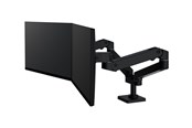 Monitorbevestiging - Ergotron LX Pro mounting kit - modular - for 2 LCD displays - side-by-side - black - 45-686-292