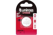 Batterij - UNiROSS Lithium CR2450 - U1CR2450