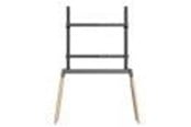 Muurbevestigingen, AV-bevestigingen & AV-meubels - Gembird TV floor stand 55" - 86"" black/wood - Max 40 kg - recommended for 86" - TVS-86F-01-BK