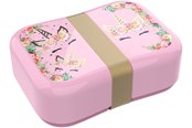 School accessoires - Euromic UNICORN FLOWERS lunch box w/strap 18 x 13 x 6 cm - 090208727-21000346