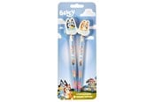 Schrijf- en tekengerei - Euromic Bluey 2-pack pencils w/2 eraser toppers - triangular pencils unsharpened each with eraser topper packed on blistercard w/eurohole CE & 0-3 years pictogram - 048207002