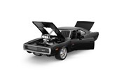 Op afstand bedienbaar - RASTAR Die cast 1:36 1970 Dodge Charger R/T with Engine Version Black - 64430