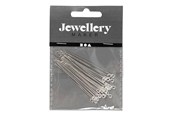 Schrijf- en tekenartikelen - Creativ Company - Head Pins Silver Plated 50 mm 30 pcs. - 602040