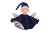 Speelgoed voor baby's - Corolle Tidoudou - Navy Blue Cuddle Cloth 17cm - 9000030160