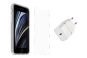 Mobiel - Covers & Cases - OtterBox KIT Apple iPhone SE (3rd/2nd gen)/8/7 (React Clear/Trusted Glass/EU USB-C Wall Charger 20W - white) - 78-80516