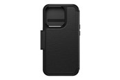 Mobiel - Covers & Cases - OtterBox Strada MagSafe Apple iPhone 15 Pro Shadow - black - 77-93560