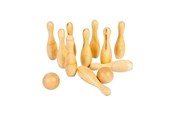 Buiten spelen - Bigjigs - Wooden Bowling Set 12 pcs. - 37048