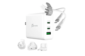 Mobiel - Adapters & Opladers - j5create 65W GaN USB-C 3-Port Traveler Charger - JUP3565CV-N