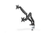 Monitorbevestiging - DIGITUS DA-90395 stand - adjustable dual arms - for 2 LCD displays - matte black - DA-90395