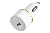 Mobiel - Adapters & Opladers - OtterBox Car Charger Bundle USB C 18W USB PD + USB C-Lightning Cable 1M White - 78-52697