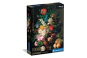 Puzzels - Clementoni Louvre - Jan Frans van Dael - Vase of Flowers Grapes and Peaches (1000) - 39970
