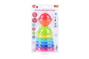 Speelgoed voor baby's - PLAY Leather and Stacking Cups 8 pcs. - 2405