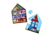Speelgoed voor baby's - Barbo Toys Moomin Framed Wooden Puzzle House - 7288