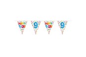 Speelgoed - Folat BV - Confetti bunting 9 years 10mtr. - 27109