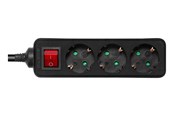 Voedingskabel (extern) - Deltaco GT-0361 Power Strip - 3 m - GT-0361