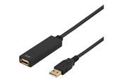 USB-kabel - Deltaco USB Extension Cable - USB to USB - 7 m - USB2-EX7M