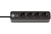 Voedingskabel (extern) - Brennenstuhl Ecolor Power Strip Extension Lead 4-Way - 1.5 m - 1153240000