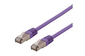 Netwerk - kabel - Deltaco patch cable - 1.5 m - purple - Paars - 1m - STP-611PAU