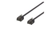 Netwerk - kabel - Deltaco patch cable - 15 cm - black - Zwart - 0.1m - UUTP-2077