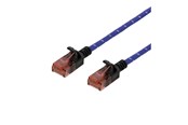 Netwerk - kabel - Deltaco patch cable - 2 m - blue white - Blauw - 2m - UUTP-1303