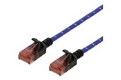 Netwerk - kabel - Deltaco patch cable - 1.5 m - blue white - Blauw - 1meter - UUTP-1302