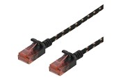 Netwerk - kabel - Deltaco patch cable - 50 cm - black - Zwart - 0.5m - UUTP-1310