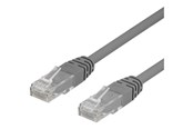 Netwerk - kabel - Deltaco patch cable - 30 cm - grey - Grijs - 0.3m - TP-603-50P