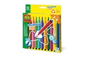 Creatief spelen - SES Creative Triangular Grip Colouring Pens 12 pcs - 14696