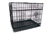 Honden - Active Canis - Premium kooi met schuifdeur - Zwart - 122 x 76 x 84 cm - 97407