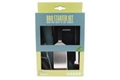 Grill & Accessoires - cozze BBQ set 4 parts: Spatula Tongs Grill brush & Grill glove - 90310