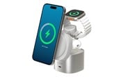 Mobiel - Adapters & Opladers - ALOGIC PowerPod 4-in-1 Qi2 Fast Wireless Charging Stand - AL41WCPO-WH