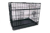Honden - Active Canis - Premium kooi met schuifdeur - Zwart - 107 x 71 x 79 cm - 97406