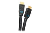 Beelscherm- en tv-kabel - C2G 20ft Ultra Flexible 4K Active HDMI Cable Gripping 4K 60Hz - In-Wall M/M - HDMI cable with Ethernet - 6.1 m - C2G10381