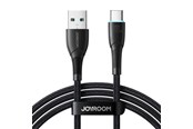 USB-kabel - Joyroom Starry series SA32-AC6 100W USB-A / USB-C cable 1m - black - 6956116759629