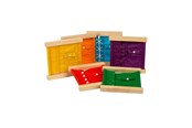 Houten speelgoed - Bigjigs Wooden Clasp and Button Frames 6pcs. - 37003