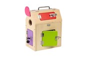 Houten speelgoed - Bigjigs Wooden House with Locks and Bolts 5pcs. - 37004
