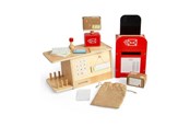 Houten speelgoed - Bigjigs Wooden Post Office Playset 19pcs. - 37061