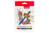 Creatief spelen - Bruynzeel Super Point Felt-Tip Pen Set 12 Colors - 60224212