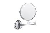 Make-up spiegels - UNIQ Wall Mirror with 10x Magnification in Silver - 7023