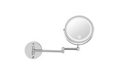 Make-up spiegels - UNIQ LED Wall-Mounted Cosmetic Mirror with Articulating Arm and 5x Magnification - 6263