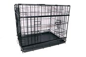Honden - Active Canis - Premium kooi met schuifdeur - Zwart - 91 x 61 x 67 - 97405