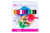 Creatief spelen - Bruynzeel Ecoline Brush Pen Set Clear 10 Colors - 11509813