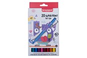 Creatief spelen - Bruynzeel Kids Super Point Felt-Tip Pens Set 20 Colors - 60124120