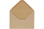 Enveloppen en verzenddozen - Creativ Company - Envelope Beige 11.5x15cm 10 pcs. - 217016