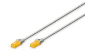 Netwerk - kabel - DIGITUS CAT 6A U-UTP Slim Patch Cord - 1m - Grijs - 1meter - DK-1617-A-010S